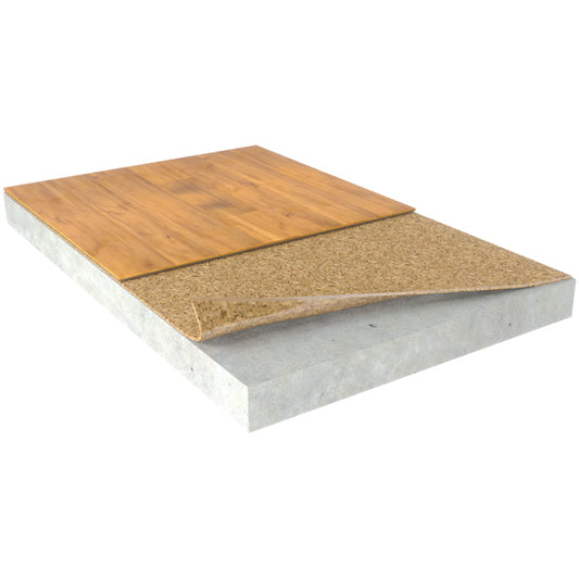 Warm & Quiet 2mm Cork Underlayment Sample | Vapor Barrier | WECU