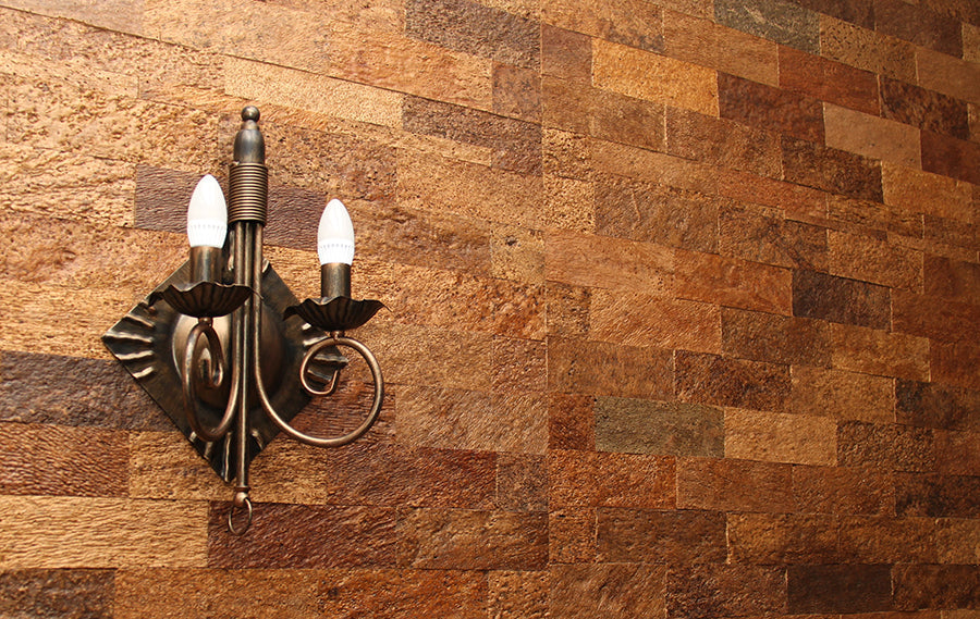 Bark Cork Wall Covering Sample | 7x7