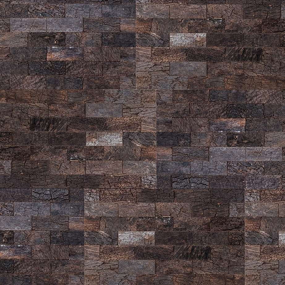 Black Brick Wall Covering - 7x7 Sample